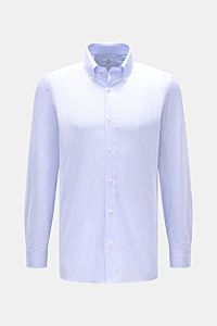 Giampaolo Oxford shirt button-down collar light blue/white striped