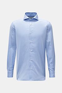 Giampaolo Casual Hemd Haifisch-Kragen hellblau/weiß kariert