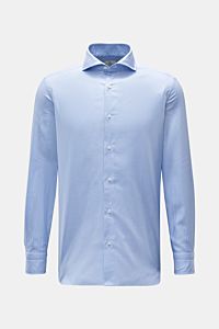 Giampaolo Casual shirt shark collar light blue/white checked