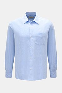 Officine Générale Casual Hemd 'Guido' Kent-Kragen hellblau meliert