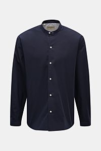Officine Générale Casual Hemd 'Jahlan' Grandad-Kragen navy