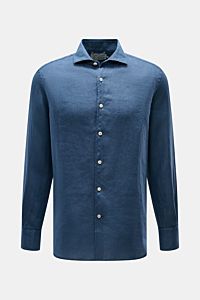 MC2 Saint Barth Linen shirt 'Pamplona' shark collar grey-blue