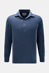 MC2 Saint Barth Popover-Leinenhemd 'Raphael' Haifisch-Kragen dunkelblau