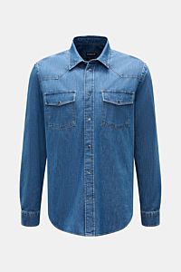 Dondup Jeanshemd 'Camicia' Kent-Kragen blau