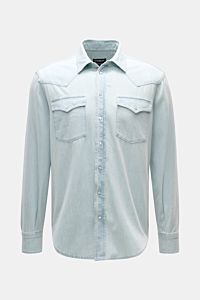 Dondup Jeanshemd Kent-Kragen pastellblau