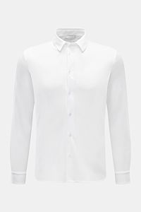 Kiefermann Jersey-Hemd 'Pius' Kent-Kragen weiß