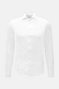 Aurélien Linen shirt shark collar white