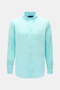 Polo Ralph Lauren Leinenhemd Button-Down-Kragen türkis