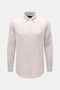 Polo Ralph Lauren Linen shirt button-down collar beige/white striped