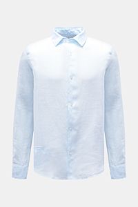 04651/ A trip in a bag Linen shirt narrow collar pastel blue
