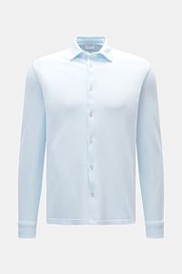 04651/ A trip in a bag Piqué shirt slim collar pastel blue
