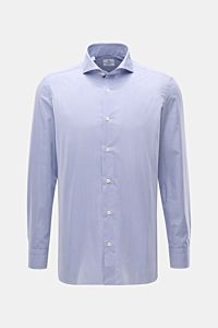 Giampaolo Casual Hemd Haifisch-Kragen blau/weiß kariert