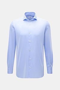 Giampaolo Casual Hemd Haifisch-Kragen hellblau