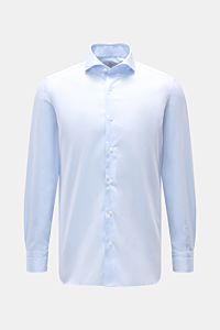 Casual Hemd Haifisch-Kragen pastellblau