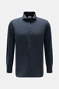 Giampaolo Casual-Hemd Haifisch-Kragen navy