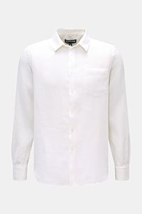 Vilebrequin Linen shirt slim collar white