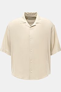 Ami Paris Kurzarmhemd 'Boxy' Kubanischer Kragen sand
