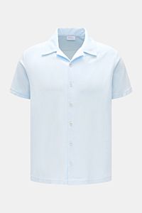 04651/ A trip in a bag Frottee-Kurzarmhemd 'Terry Cuba' pastellblau