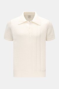 Ché Short sleeve knit polo 'Santino' cream
