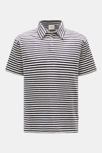 Closed Short sleeve knit polo dark navy/cream striped