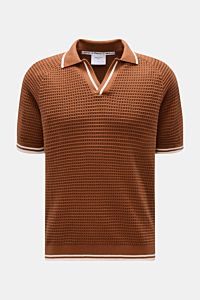 Percival Kurzarm-Strickpolo 'Casa Martini'  braun