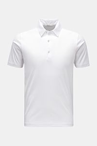 Stefan Brandt Jersey-Poloshirt 'Luca' weiß