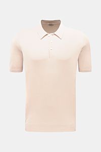 BRAUN Hamburg Kurzarm-Strickpolo sand