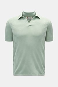 MC2 Saint Barth Short sleeve knit polo mint green