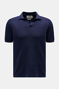 MC2 Saint Barth Short sleeve knit polo 'Sloan' navy