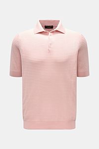 Filippo de Laurentiis Kurzarm-Strickpolo rosé
