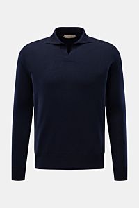 Aurélien Strickpolo 'Cashwool' navy