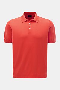Drumohr Kurzarm-Strickpolo rot