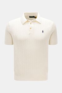 Polo Ralph Lauren Short sleeve knit polo shirt off-white