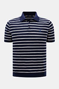 Polo Ralph Lauren Kurzarm-Strickpolo navy/weiß gestreift