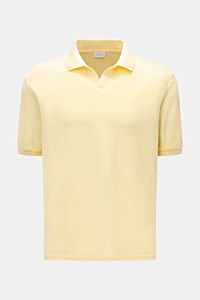 04651/ A trip in a bag Terry polo shirt 'Terry Johnny' pastel yellow