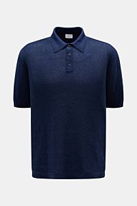 04651/ A trip in a bag Kurzarm-Strickpolo 'Hansen' navy