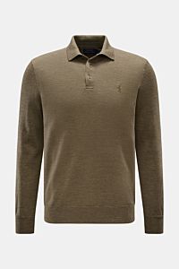 Polo Ralph Lauren Strickpolo oliv meliert