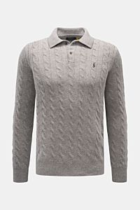 Polo Ralph Lauren Strickpolo grau meliert