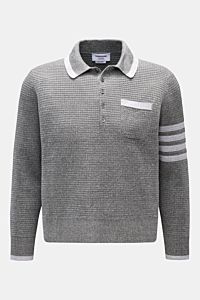 Thom Browne Strickpolo grau meliert