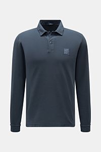 Stone Island Longsleeve-Poloshirt 'Ghost Piece' graublau
