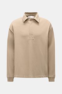 Ami Paris Jersey long sleeve polo shirt taupe