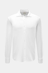 Piacenza 1733 Jersey shirt slim collar white