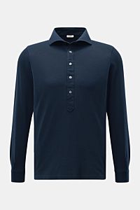 BRAUN Hamburg Longsleeve-Poloshirt navy