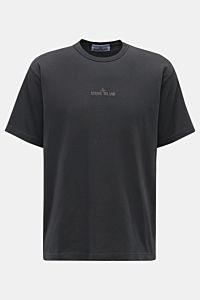 STONE ISLAND crew neck T shirt dark grey BRAUN Hamburg