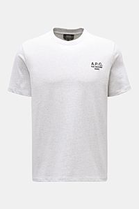 A.P.C. Rundhals-T-Shirt 'Standard Rue Madame' hellgrau meliert
