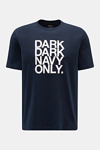A.P.C. Rundhals-T-Shirt dark navy