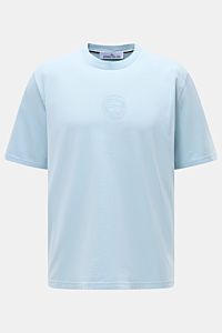 Stone Island Rundhals-T-Shirt hellblau