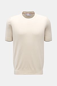 Brunello Cucinelli Kurzarmpullover creme