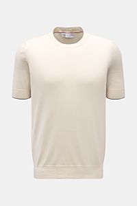 Brunello Cucinelli Kurzarmpullover creme