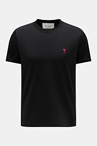 Ami Paris Rundhals-T-Shirt schwarz